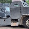 FGR destruye 15 vehículos “monstruo” utilizados por grupos delictivos en Tamaulipas